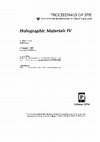 Research paper thumbnail of Quantum yield and molar absorptivity for a dye photobleaching in a holographic recording material