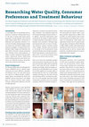 Research paper thumbnail of Researching water quality, consumer preferences and treatment behaviour