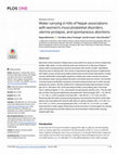 Research paper thumbnail of Water carrying in hills of Nepal–associations with women’s musculoskeletal disorders, uterine prolapse, and spontaneous abortions