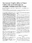 Research paper thumbnail of Transmural trophic effect of short chain fatty acid infusions on atrophic, defunctioned rat colon