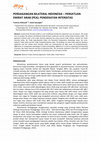 Research paper thumbnail of Perdagangan Bilateral Indonesia – Persatuan Emirat Arab (Pea): Pendekatan Intensitas