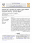 Research paper thumbnail of Conservation value of dispersed tree cover threatened by pasture management