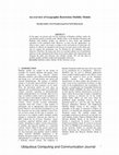 Research paper thumbnail of Ubiquitous Computing and Communication Journal 1 An overview of Geographic Restriction Mobility Models