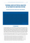 Research paper thumbnail of Thermal and Electrical Analysis of Automotive Ignition System