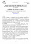 Research paper thumbnail of Optimal Reconfiguration Strategy for Distribution Networks with PV Connected Systems