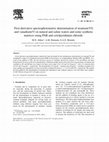 Research paper thumbnail of First derivative spectrophotometric determination of uranium(VI) and vanadium(V) in natural and saline waters and some synthetic matrices using PAR and cetylpyridinum chloride