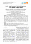 Research paper thumbnail of Coffee Pulp Waste as a Functional Ingredient: Effect on Salty Cookies Quality