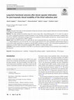 Research paper thumbnail of Long-term functional outcome after dorsal capsular imbrication for post-traumatic dorsal instability of the distal radioulnar joint