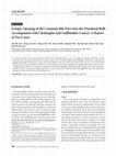 Research paper thumbnail of Ectopic Opening of the Common Bile Duct into the Duodenal Bulb Accompanied with Cholangitis and Gallbladder Cancer: A Report of Two Cases