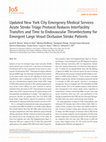 Research paper thumbnail of Updated New York City Emergency Medical Services Acute Stroke Triage Protocol Reduces Interfacility Transfers and Time to Endovascular Thrombectomy for Emergent Large Vessel Occlusion Stroke Patients