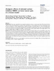 Research paper thumbnail of Analgesic effects of adenylyl cyclase inhibitor NB001 on bone cancer pain in a mouse model