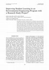 Research paper thumbnail of Improving student learning in an environmental engineering program with a research study project