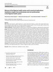 Research paper thumbnail of Mistrust of the Nigerian health system and its practical implications: Qualitative insights from professionals and non-professionals in the Nigerian health system