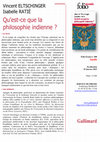 Research paper thumbnail of Qu'est ce que la philosophie indienne