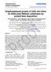 Research paper thumbnail of Graphoepitaxial growth of CeO2 thin films on tilted-axes NdGaO3 substrates by pulsed laser deposition