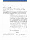 Research paper thumbnail of Adipokinetic hormone counteracts oxidative stress elicited in insects by hydrogen peroxide:in vivoandin vitrostudy