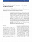 Research paper thumbnail of The effect of adipokinetic hormones on the activity of digestive enzymes