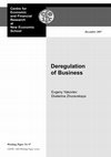 Research paper thumbnail of Deregulation of business