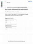 Research paper thumbnail of Yeast mating: Ceramide acyl chain length matters?