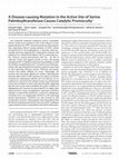 Research paper thumbnail of A Disease-causing Mutation in the Active Site of Serine Palmitoyltransferase Causes Catalytic Promiscuity