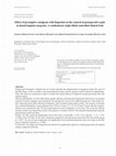 Research paper thumbnail of Effect of preemptive analgesia with ibuprofen in the control of postoperative pain in dental implant surgeries: A randomized, triple-blind controlled clinical trial