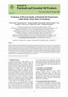 Research paper thumbnail of Evaluation of Physical Quality of Patchouli Oil (Pogostemon cablin Benth.) Body Butter Formulation