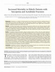 Research paper thumbnail of Increased Mortality in Elderly Patients with Sarcopenia and Acetabular Fractures