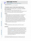 Research paper thumbnail of A readability analysis of online mental health resources