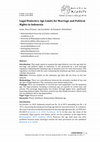 Research paper thumbnail of Legal Dialectics: Age Limits for Marriage and Political Rights in Indonesia