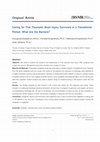 Research paper thumbnail of Caring for Thai Traumatic Brain Injury Survivors in a Transitional Period: What Are the Barriers?