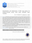 Research paper thumbnail of Determination and Optimization of Bulk Total Energy for Gallium-Arsenide (Gaas) Atom using FHI98MD Input Variables