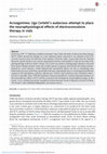 Research paper thumbnail of Acroagonines: Ugo Cerletti's audacious attempt to place the neurophysiological effects of electroconvulsive therapy in vials