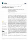 Research paper thumbnail of Obtaining Protein Hydrolysates from Hemp Seeds