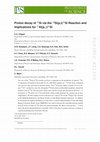 Research paper thumbnail of Proton decay of 26Si via the 28Si(p,t)26Si Reaction and Implications for 25Al(p,\gamma )26Si