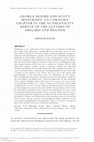 Research paper thumbnail of George Moore and Scott Moncrieff: An Unknown Chapter in the Authenticity Debate of the Letters of Abelard and Heloise Forum for Modern Languages Article