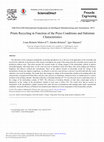 Research paper thumbnail of Prints Recycling in Function of the Press Conditions and Substrate Characteristics