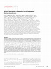 Research paper thumbnail of NPHS2 Variation in Sporadic Focal Segmental Glomerulosclerosis