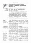 Research paper thumbnail of Arterial stiffness and kidney disease progression in the systolic blood pressure intervention trial