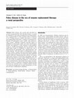 Research paper thumbnail of Fabry disease in the era of enzyme replacement therapy: a renal perspective