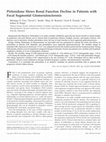 Research paper thumbnail of Pirfenidone Slows Renal Function Decline in Patients with Focal Segmental Glomerulosclerosis