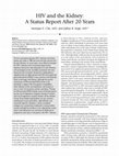 Research paper thumbnail of HIV and the Kidney: A status report after 20 years