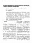 Research paper thumbnail of Fabrication of optochemical and electrochemical sensors using thin films of porphyrin and phthalocyanine derivatives