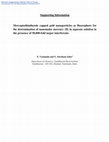 Research paper thumbnail of Mercaptothiadiazole capped gold nanoparticles as fluorophore for the determination of nanomolar mercury(ii) in aqueous solution in the presence of 50 000-fold major interferents