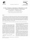 Research paper thumbnail of A study of kinetics of adsorption of alkanethiols on gold using electrochemical impedance spectroscopy