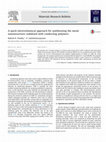 Research paper thumbnail of A quick electrochemical approach for synthesizing the metal nanostructures stabilized with conducting polymers