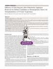 Research paper thumbnail of Influence of Oral Hygiene after Orthodontic Appliance Removal in Children Candidates to Hematopoietic Stem Cell Transplantation: A 10 Years’ Experience