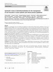 Research paper thumbnail of Systematic review of photobiomodulation for the management of oral mucositis in cancer patients and clinical practice guidelines