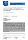 Research paper thumbnail of Factors influencing IT-Business Strategic Alignment in the Context of Business Process Reengineering