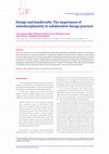 Research paper thumbnail of Design and handicrafts: The importance of interdisciplinarity in collaborative design practice