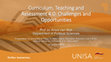 Research paper thumbnail of Curriculum, Teaching and Assessment 4.0: Challenges and Opportunities